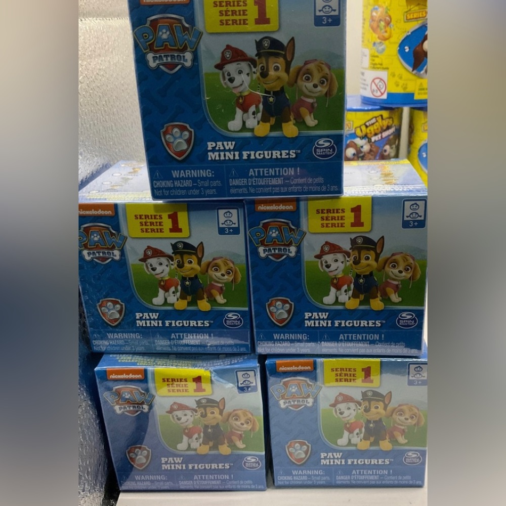 5 Paw Patrol Series 1 Paw Mini Figures Blind Box Nickelodeon New Sealed Toy
